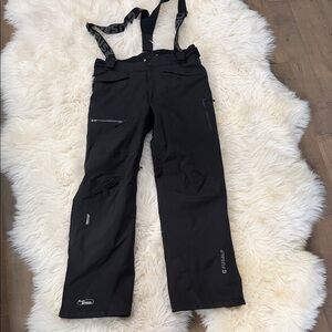Fusalp Men's Black Snow Pants with Suspenders